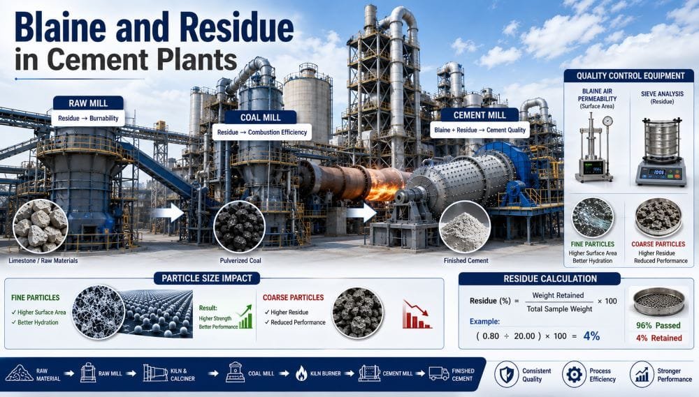 Blaine and Residue in Cement Plants