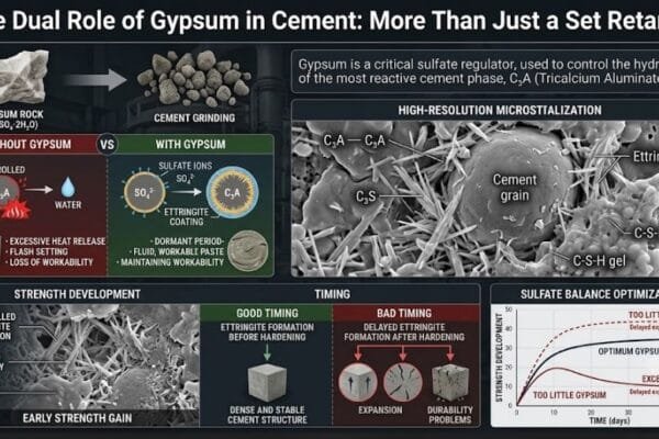 The Dual Role of Gypsum in Cement: More Than Just a Set Retarder