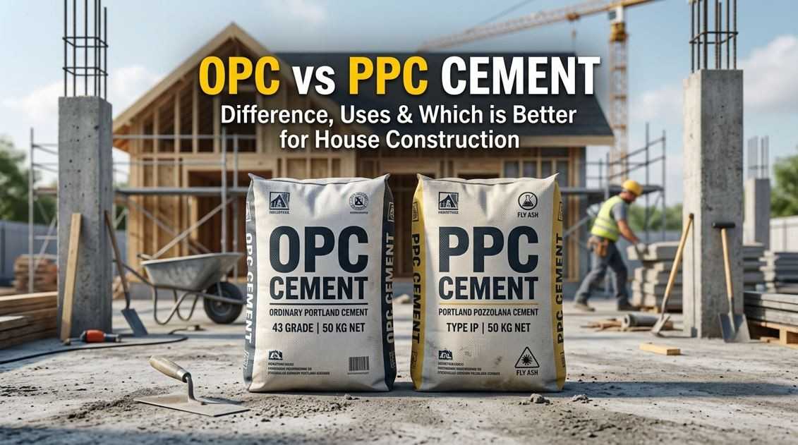 What is the difference between OPC and PPC cement? 1 OPC and PPC cement
