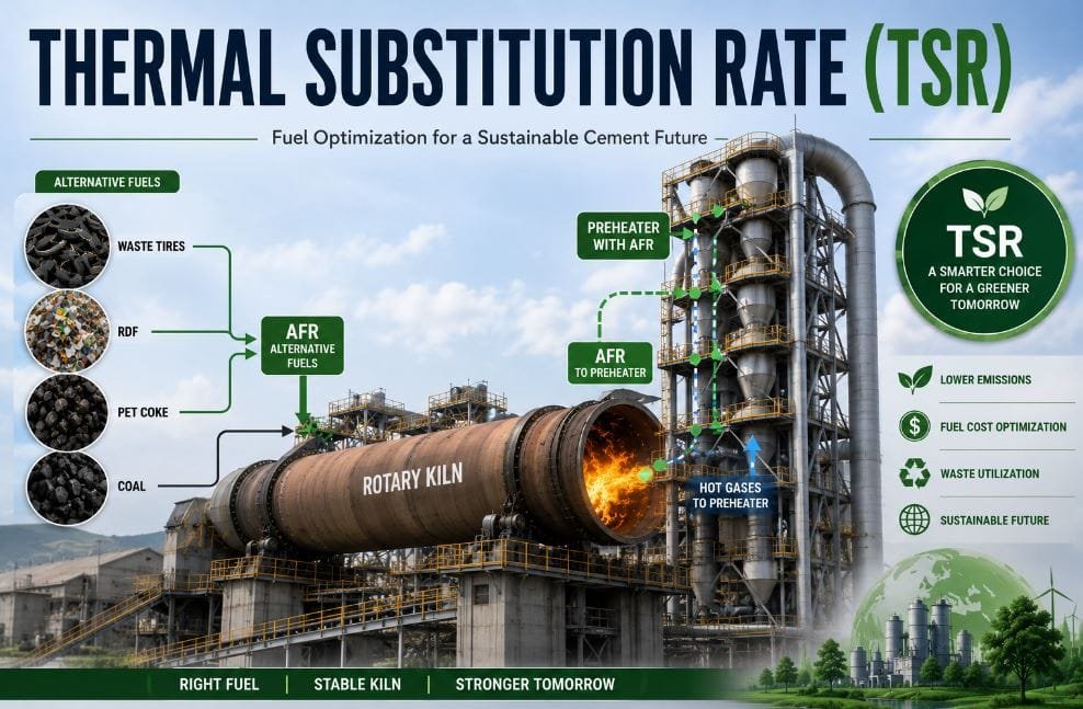 What is Thermal Substitution Rate (TSR) in Cement Plants?