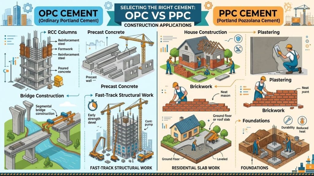 What is the difference between OPC and PPC cement? 6 Which Cement is Better for House Construction