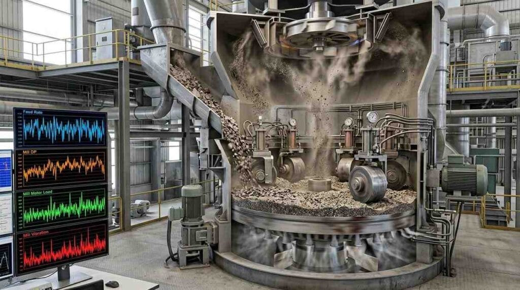 Common Causes of Vibration in Vertical Roller Mills (VRM) 5 Feed Fluctuation