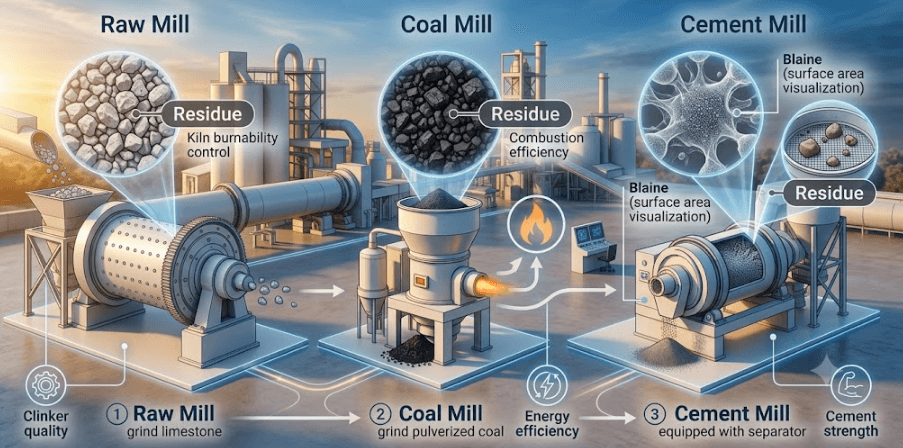 Blaine and Residue in Cement Plants