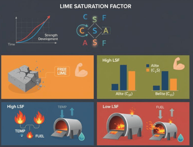 Lime Saturation Factor in Cement: LSF Formula, Range, and Effects on Clinker