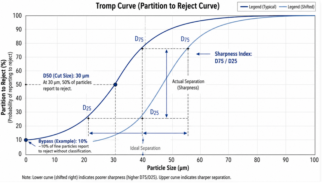 Tromp Curve Separator Performance Diagram
