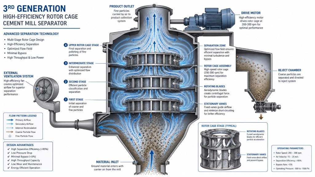 3rd Generation: High-Efficiency Separator