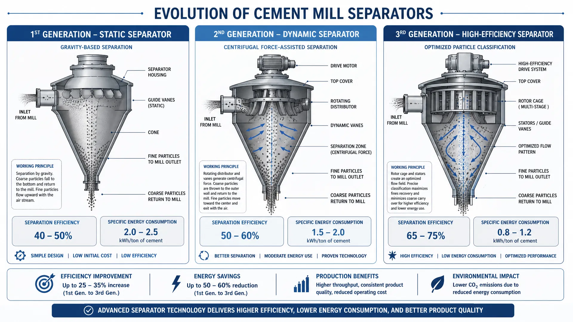 Evolution of Cement Mill Separators