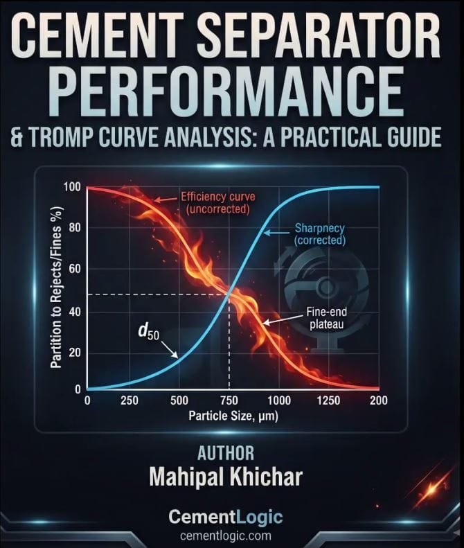 Cement Separator Performance & Tromp Curve Analysis Excel Sheet