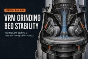 VRM Grinding Bed Stability: How Feed, DP, Gas Flow and Separator Settings Affect Vibration