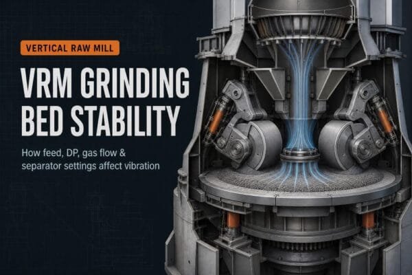 VRM Grinding Bed Stability: How Feed, DP, Gas Flow and Separator Settings Affect Vibration