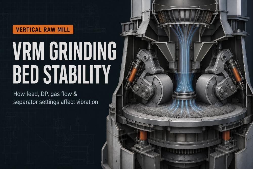 VRM Grinding Bed Stability: How Feed, DP, Gas Flow and Separator Settings Affect Vibration